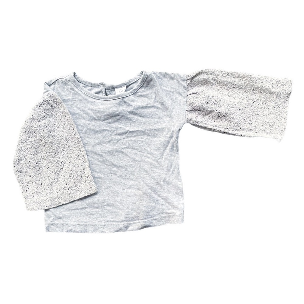*5/$20* Baby GAP Heather Gray Bell Sleeve Top